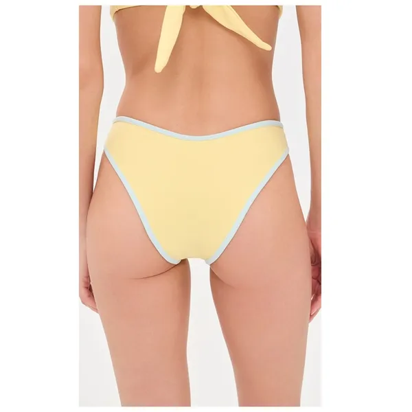 NEW MONTCE Sunshine Binded Lulu Bikini Bottoms Size Small Yellow - Image 2