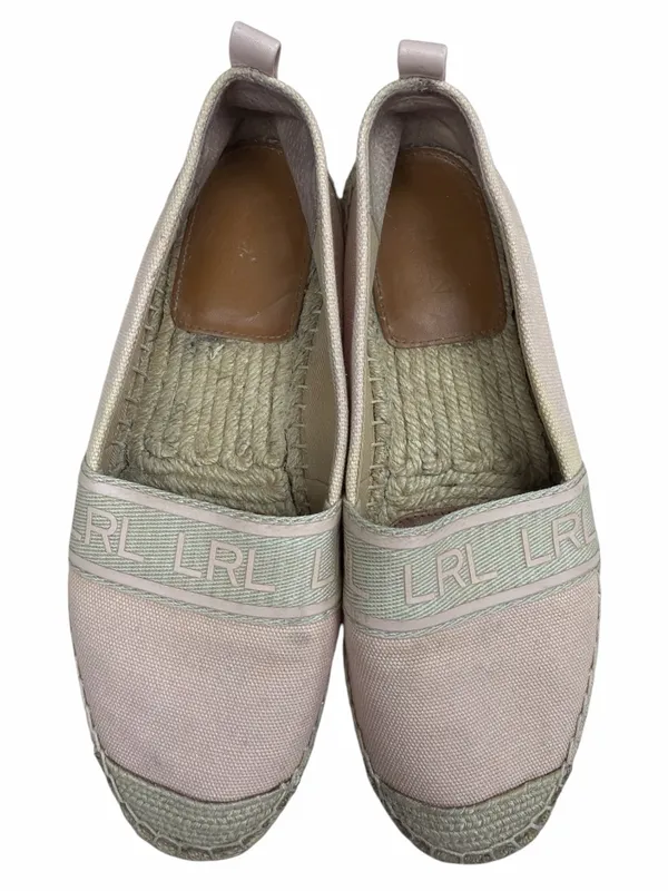 Lauren Ralph Lauren Caylee Pale Pink Espadrille Flats - Image 2
