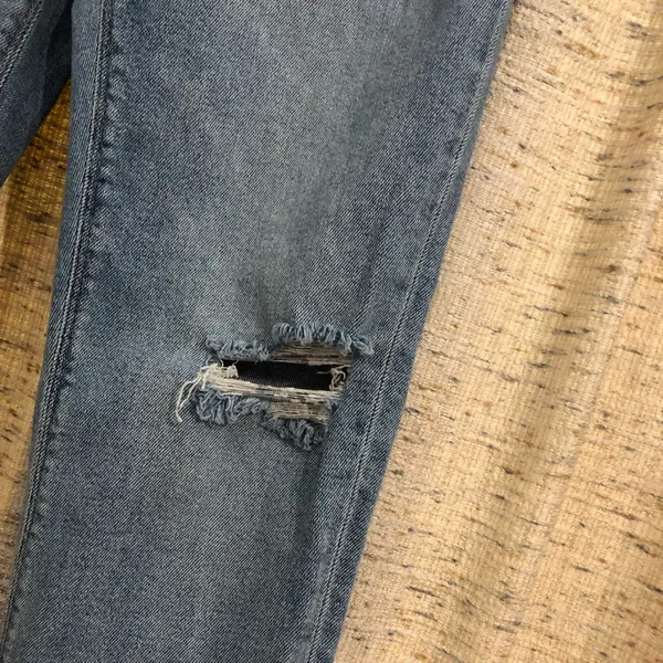 American Eagle High Rise Destroyed Mom Jeans  - Image 5