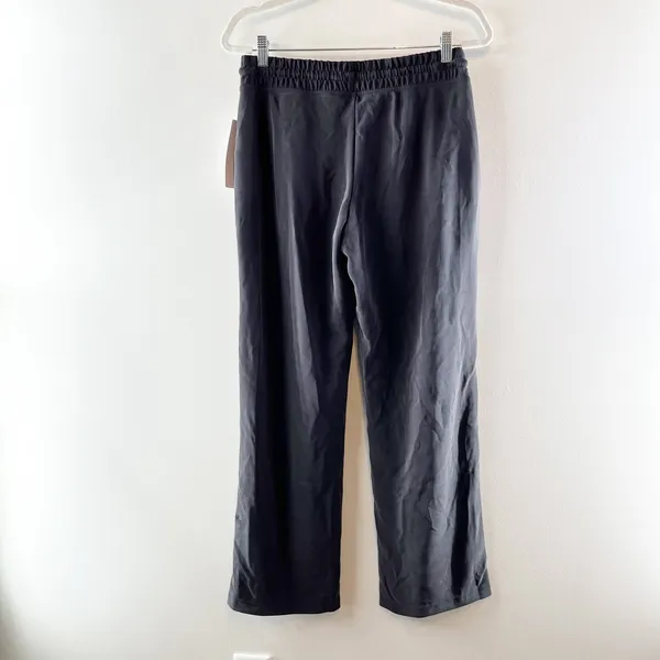Athleta Seasoft Mid Rise Straight Leg Pants Washed Black Small - Image 5