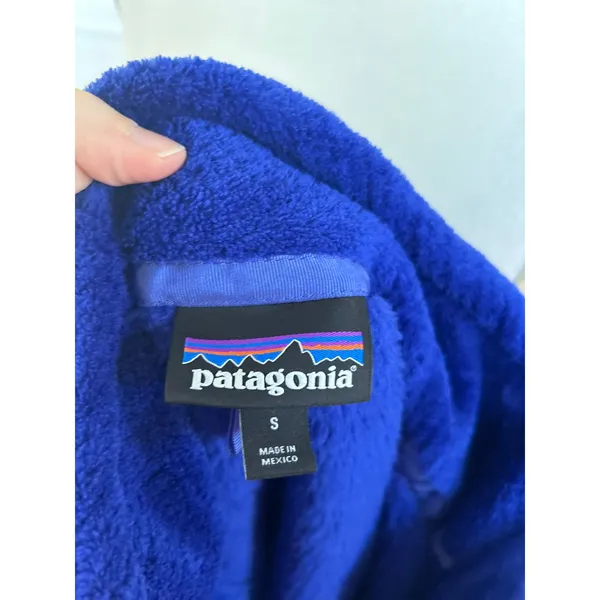 Patagonia Re-Tool Snap-T Fleece Pullover Cobalt Blue Henley Sweater - Image 3