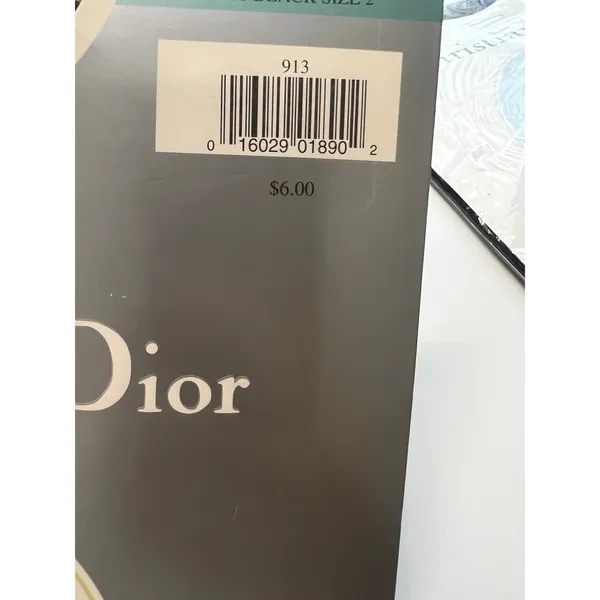 Set of 3 New Vintage Christian Dior hosiery sheer lace thigh-high Black tall 10 - Image 5