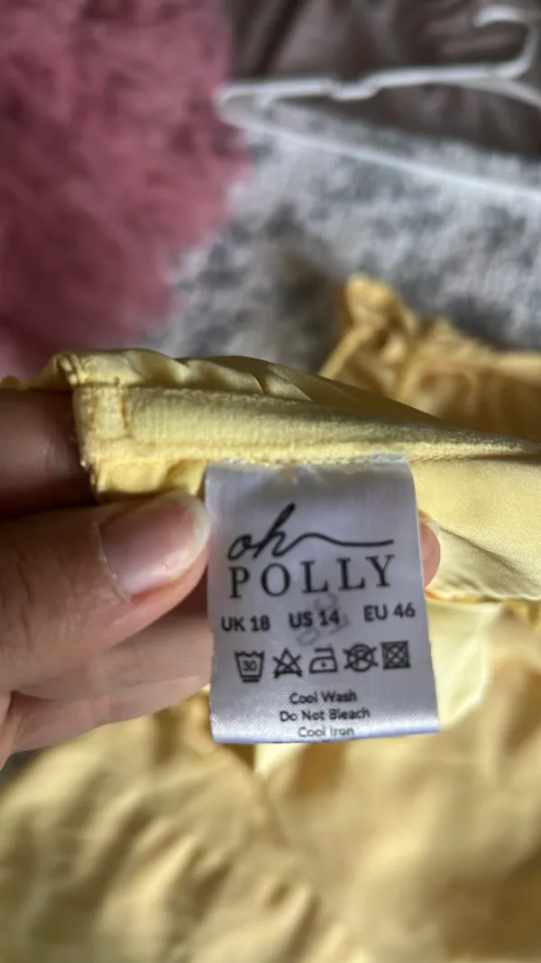 Oh Polly Dress Mini Yellow - Image 5