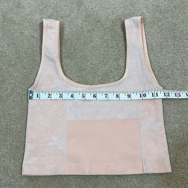 Free People Movement Pink Cropped Tank Top Sporty Athletic Women Size XS - Image 3