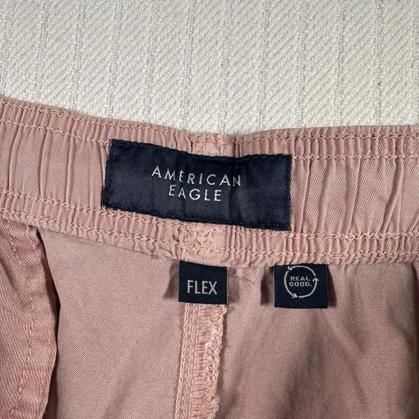 American Eagle Women’s XL Pull On Shorts Mauve Pink Elastic Waist Drawstring - Image 3