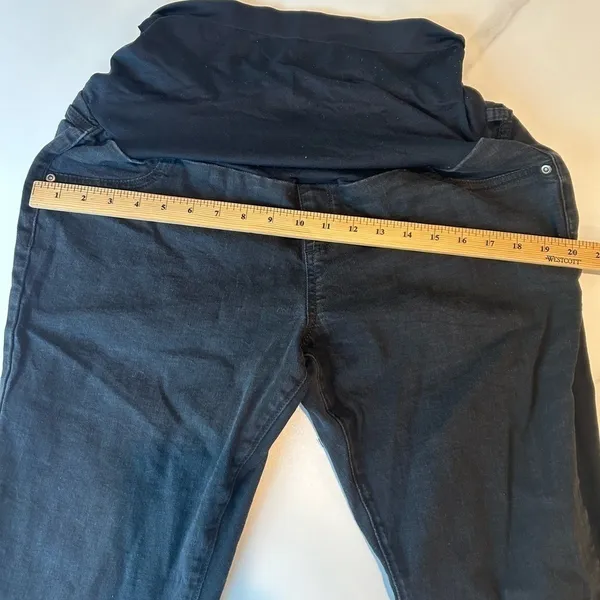 Sonoma Maternity Jeans Over the Belly Jeggings Stretch Denim Distressed Comfortable‎ - Image 3