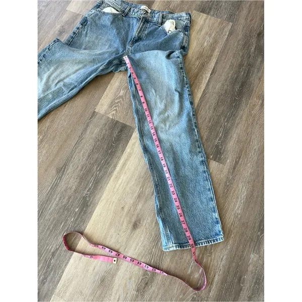 PacSun Jordyn Low Rise Straight Jeans Size 30 Light Wash Y2K Stretch Denim Blue - Image 13