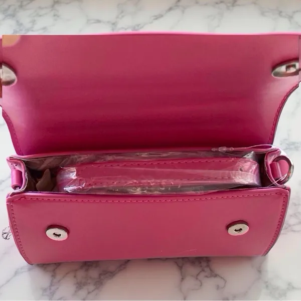 CXL by Christian Lacroix Laine Matte Patent Crossbody Pink NWT SummerStyle - Image 4