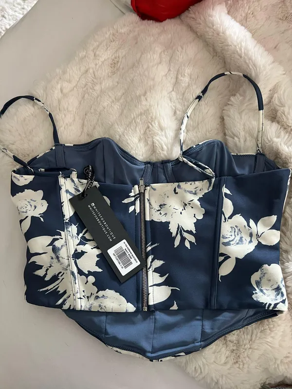 White Fox Bustier Boutique Top - Image 2