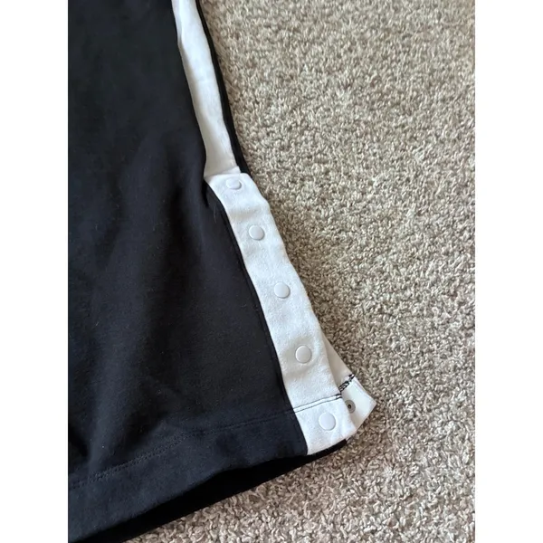 Yogalicious Cloud Plush Eleven Sweatshirt Sanctuary Pant Set Black White L XL - Image 2