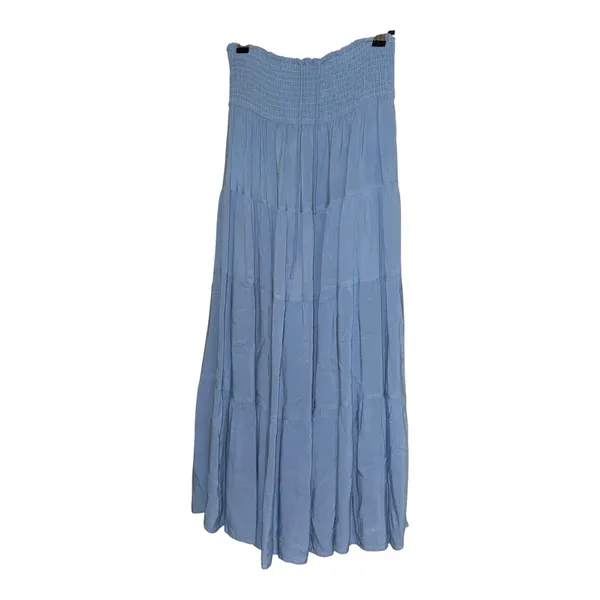 HAEOF Women's Boho 2-in-1 Blue Tiered Skirt Dress size Small - Image 2