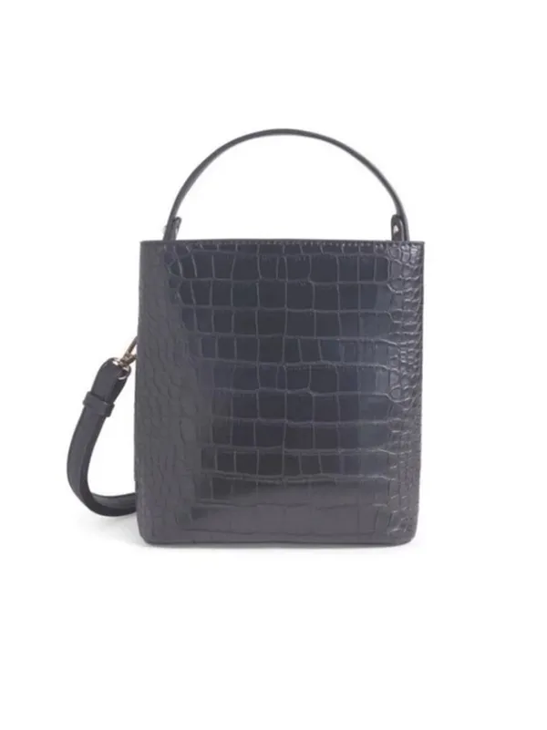 AOTA Elena Croc Bucket Convertible Bag, NWT - Image 4