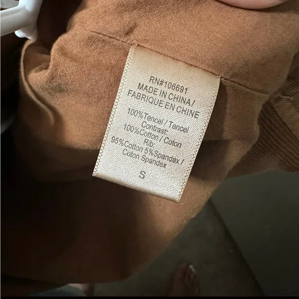Young Fabulous and Broke The Fara Jacket Brown Cropped Bomber - Small - Image 5
