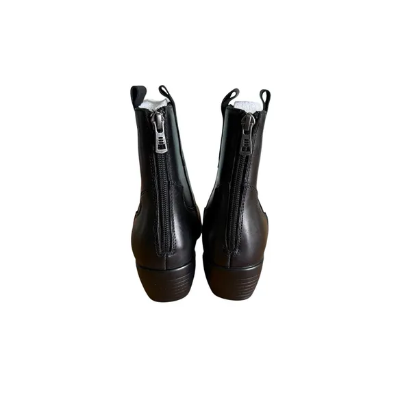 Propet Maisie Leather Ankle Boots Womens Size 8 Black Western Cowboy - Image 5