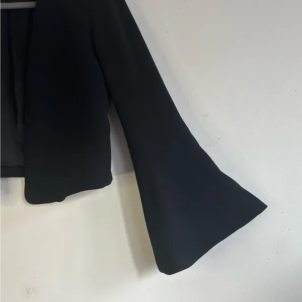 Mango Suit Black Women's Flared Sleeve Blazer Size USA XS EUR S MEX CH - Image 4