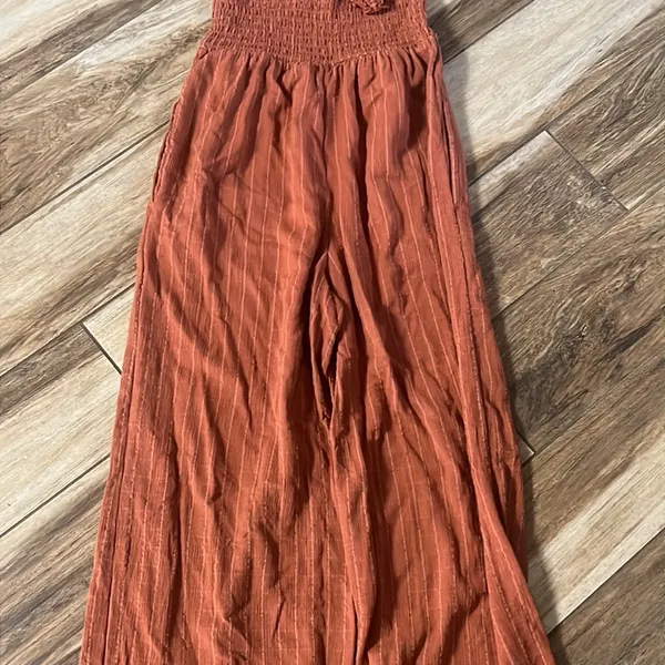 Roxy orange spaghetti strap ankle jumpsuit - Image 7
