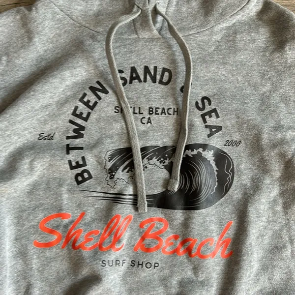 Shell beach cropped hoodie Gray Size M - Image 2