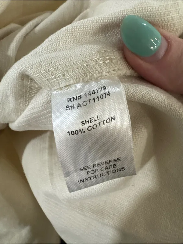 12th‎ tribe corduroy jacket-dress Medium Cream White - Image 6