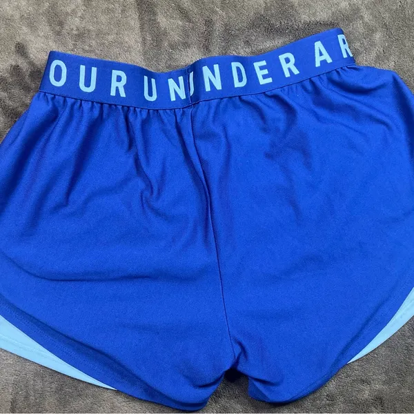 Under Armour Navy Blue Athletic Shorts - Image 4