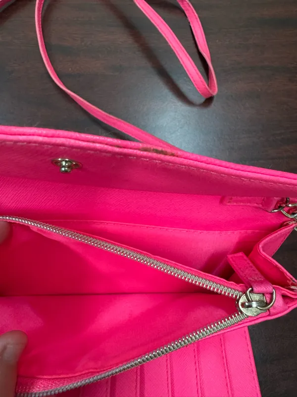 Victoria’s Secret Hot Pink Crossbody Purse - Image 8