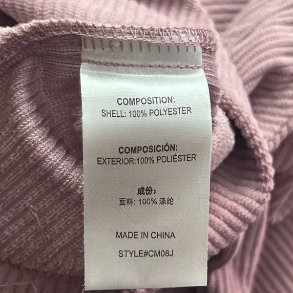 Pink Corduroy Button - Image 5