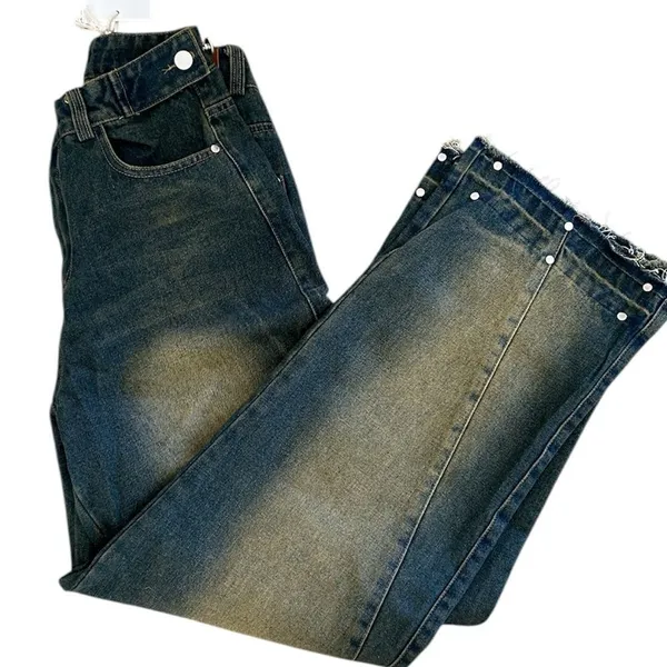 Aelfric Eden Faded Denim Stud Jeans, Size 27 NWT - Image 4