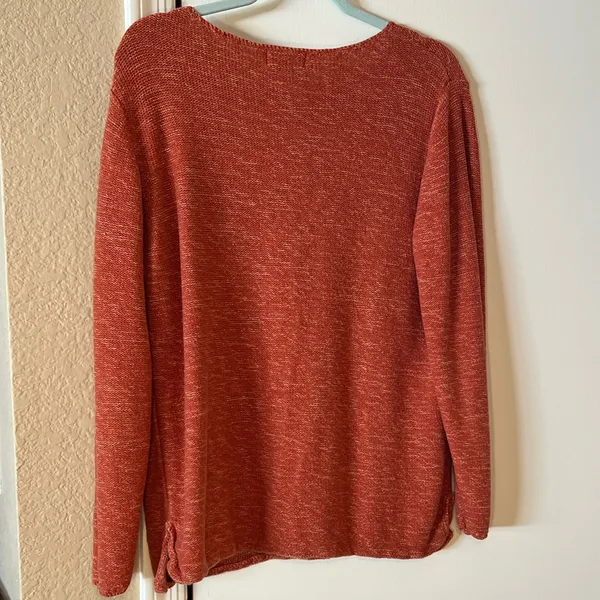 Coldwater Creek Burnt Orange Sweater - Image 3