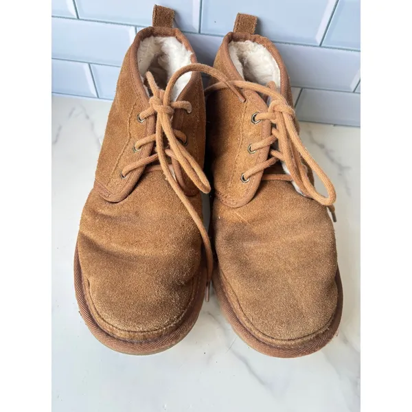UGG‎ Neumel Chestnut Suede Lace Up Chukka Boots 1094269 Brown Womens 8 - Image 2