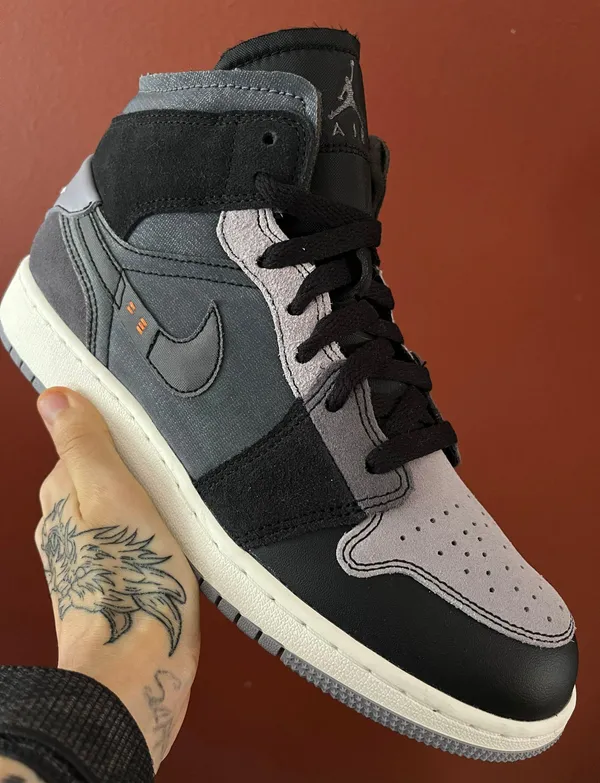 Air Jordan 1 Mid SE Craft GS ‘Inside Out - Black’ - Image 3