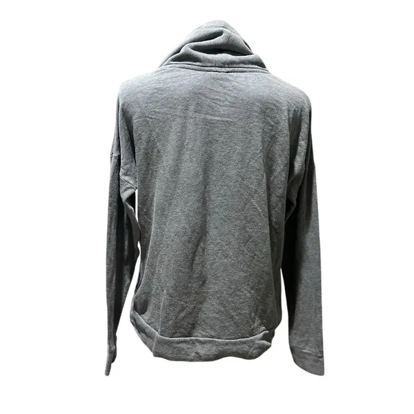 Victoria's Secret PINK Women's M Gray Cowl Neck Hoodie Rainbow Logo - Image 10