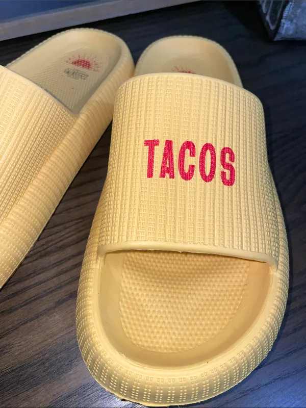 Rare Promo Tequila Cazadores “Tacos & Tequila”Cloud Slides Size 8.5-9.5 (40-41) - Image 3