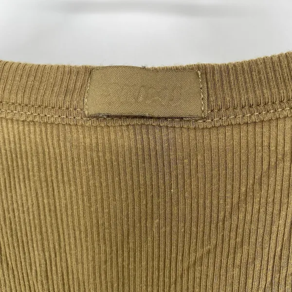 SKIMS Cotton Rib T-Shirt Olive Green Crew Neck Short Sleeve Women's 3XL - Image 5