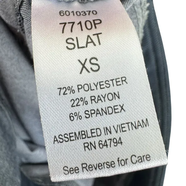 MED‎ COUTURE Touch Gray Slat Heather Drawstring Jogger Scrub Pants Size XSP - Image 9