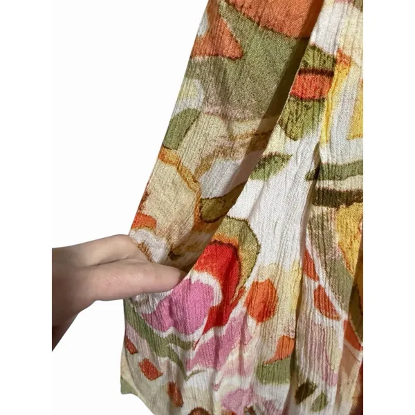 Free People‎ Rows of Flowers One-Piece Spaghetti Strap Romper Women's Size XS - Image 9