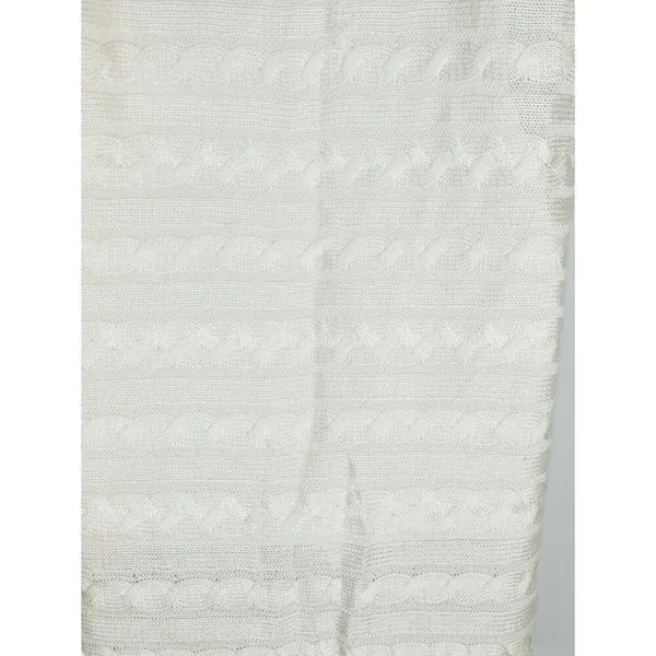 Lauren Ralph Lauren Women's Cable Knit Tunic‎ Sweater Dress White Medium - Image 4