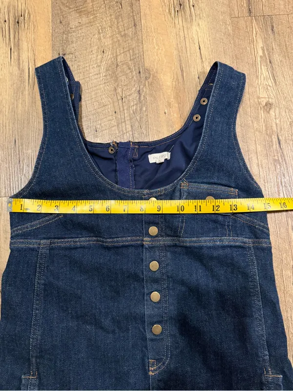Anthropologie Pilcro Denim Snap-Front Mini Dress XXS - Image 5