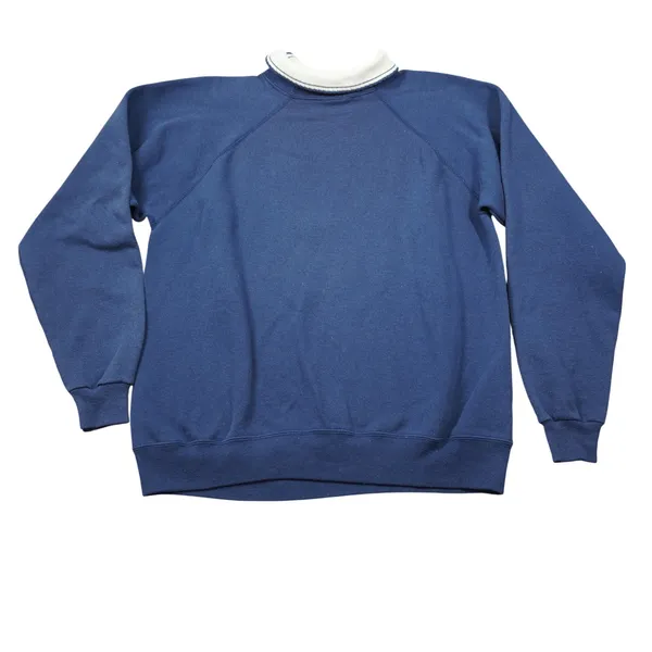 Vintage Morning Sun Wagon Wheel Wildflower Sweatshirt Navy Blue Large‎ USA Made - Image 6