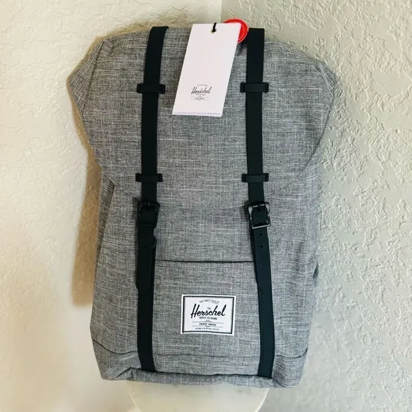 Herschel Supply Co. "Retreat' Little America Backpack,‎ Gray/Black NWT - Image 10