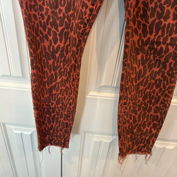 Mother‎ Animal Attraction High Waisted Looker Ankle Fray Jeans Size 32 - Image 4