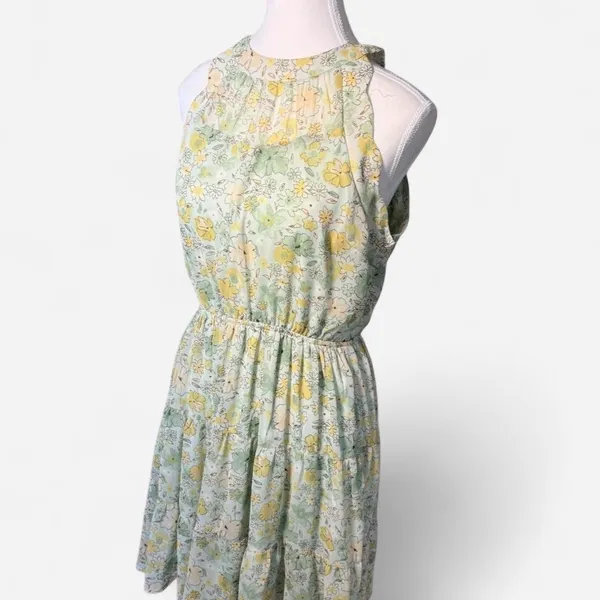 Los Angeles Monteau Dress Floral Large - Image 2