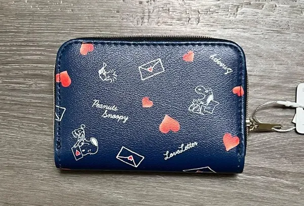 Peanuts snoopy small mini coin wallet clutch - Image 2