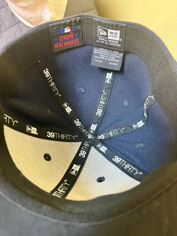 New Era New York Yankees 39THIRTY Navy Blue Stretch Fit Baseball Cap - Image 6