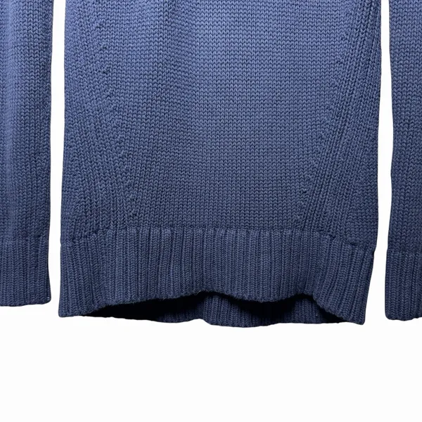 J.Crew Women's Oarsman Navy Roll Neck Sweater XXS Preppy Fisherman Knit‎ Cozy - Image 6