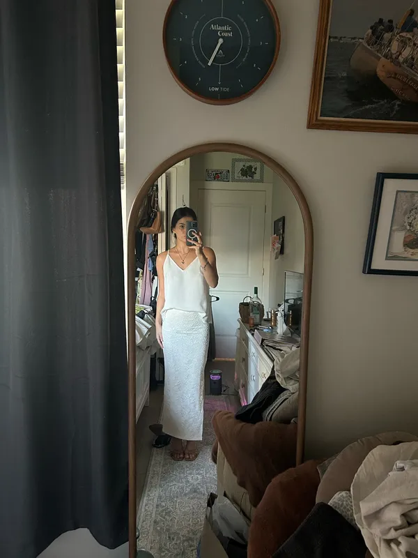 Long white skirt - Image 2
