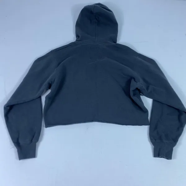 Hollister Hoodie Juniors XS Gray Mystic Soul World Tour‎ Cropped Fleece Pullover - Image 9