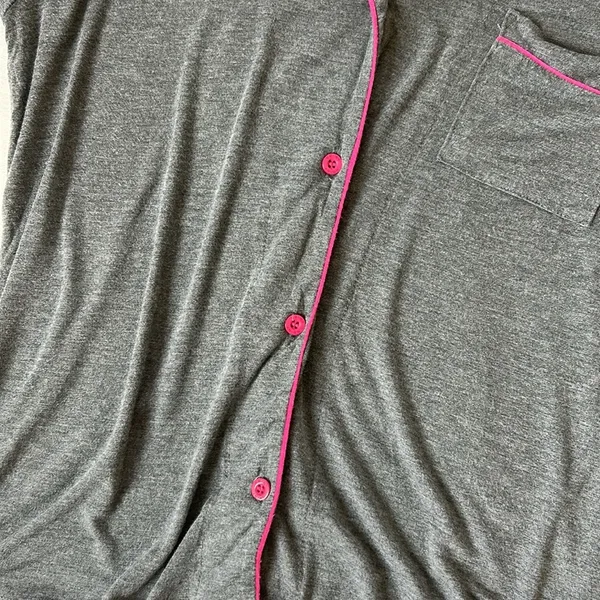 Nicole Miller Pink and Grey Pajamas - Image 4