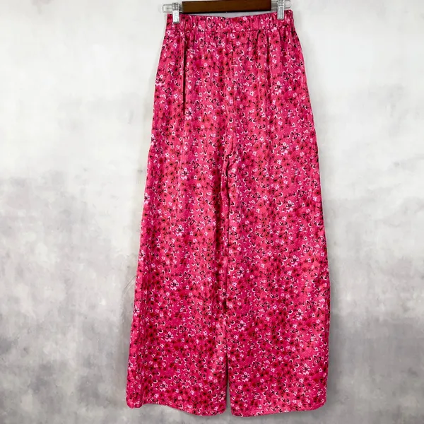 Sugar Lips Womens Wide‎ Leg Pants XS Floral Soft Girl Indie Romantic Coquette - Image 4