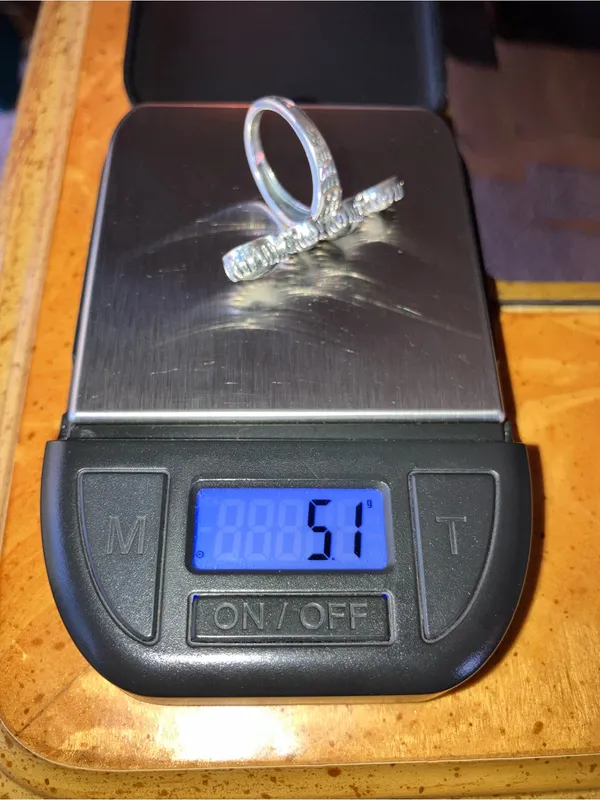 White Buffalo Sterling Silver Ring Size 6 Black - Image 9