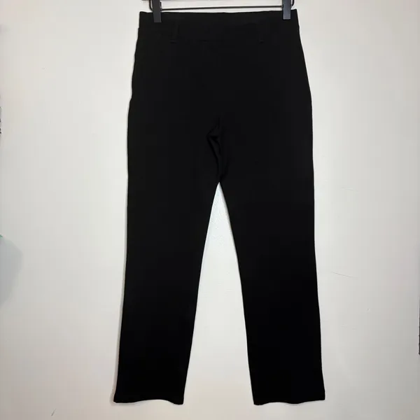 Quince Ultra Stretch Ponte Straight Leg Pants‎ Black Size S - Image 4