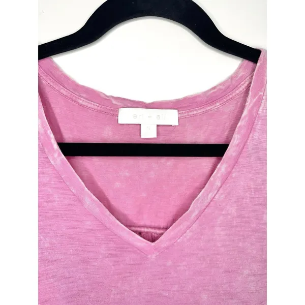 Eri + Ali Anthropologie Pink Eyelet Lace Back‎ Tank Top Small Cotton V-Neck Boho - Image 10